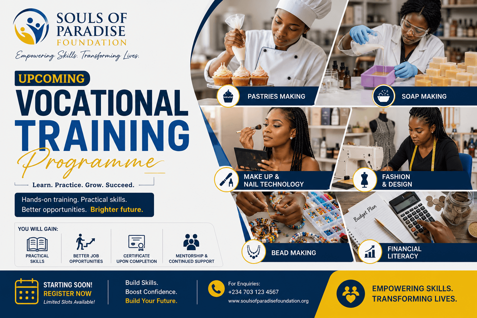Upcoming Vocational Training and Skills Development Programme